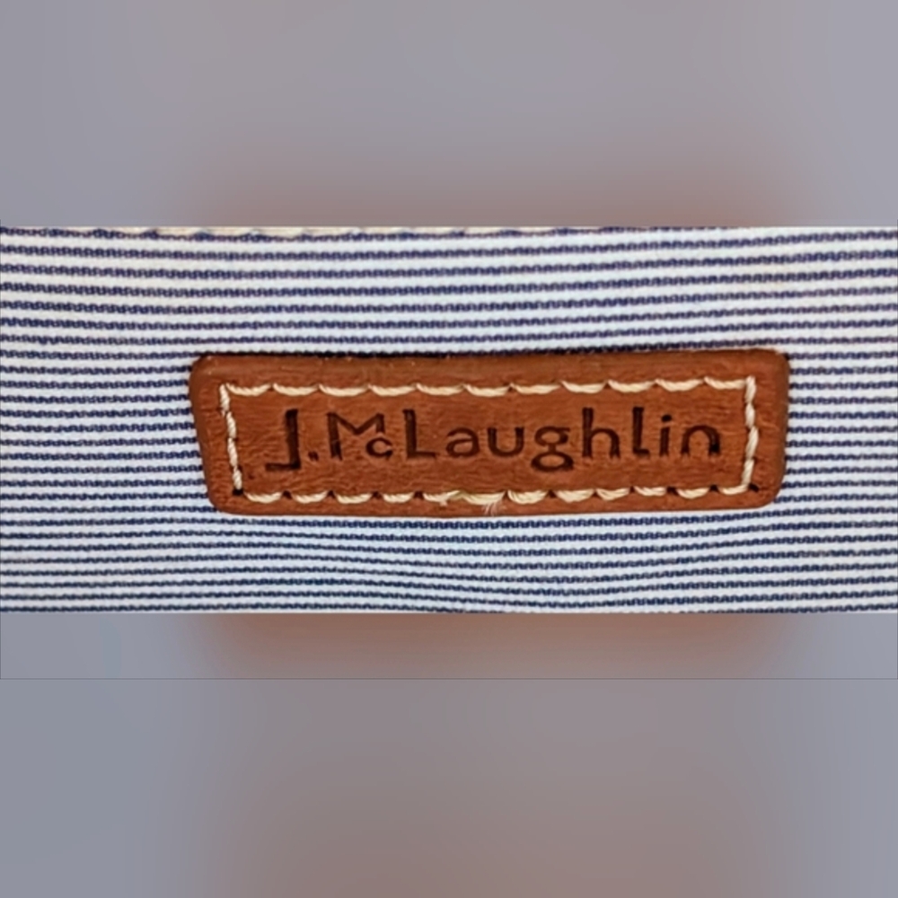 J McLaughlin • Victoria Wicker Picnic Style Bag - Picture 5 of 7